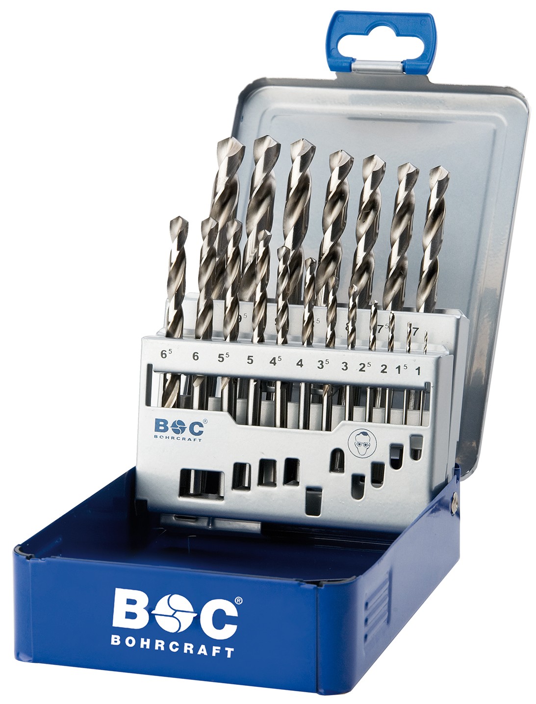 Bohrcraft Juego brocas rectificadas Profi Plus HSS-G DIN 338 tipo LN Split Point MG 10-LH