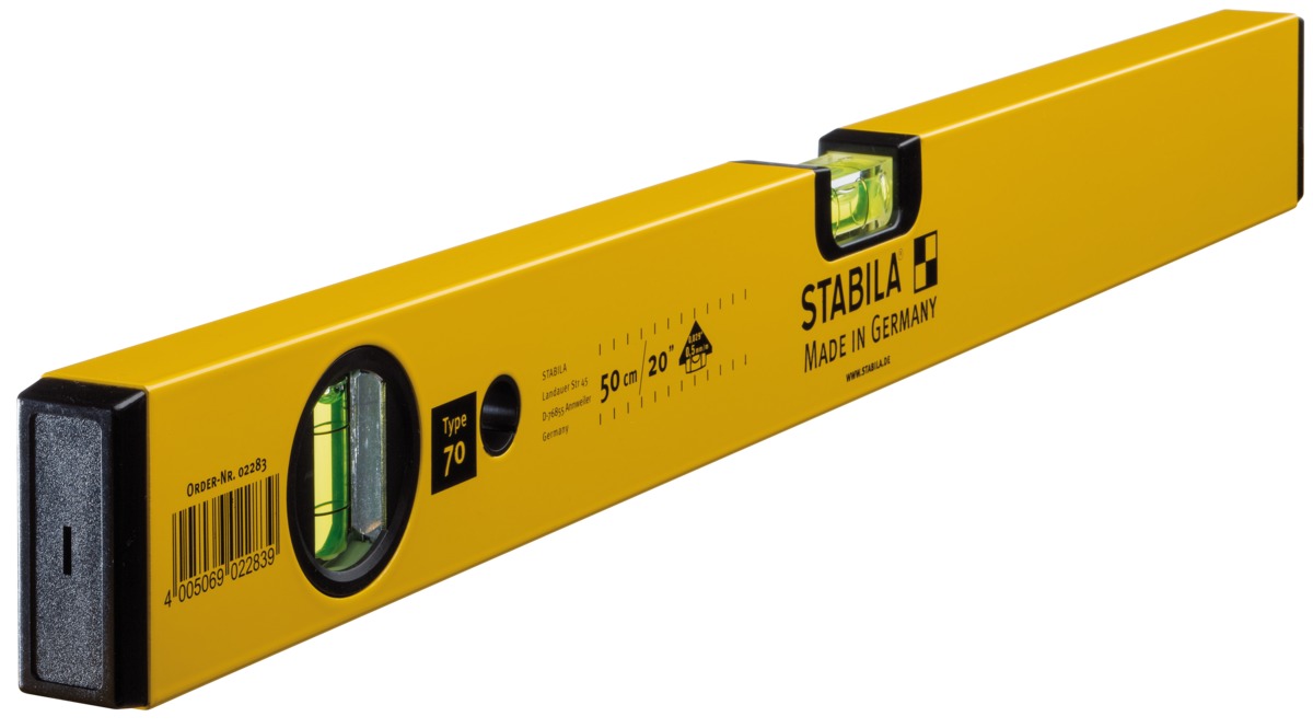 Stabila Nivel de burbuja modelo 70, 50 cm