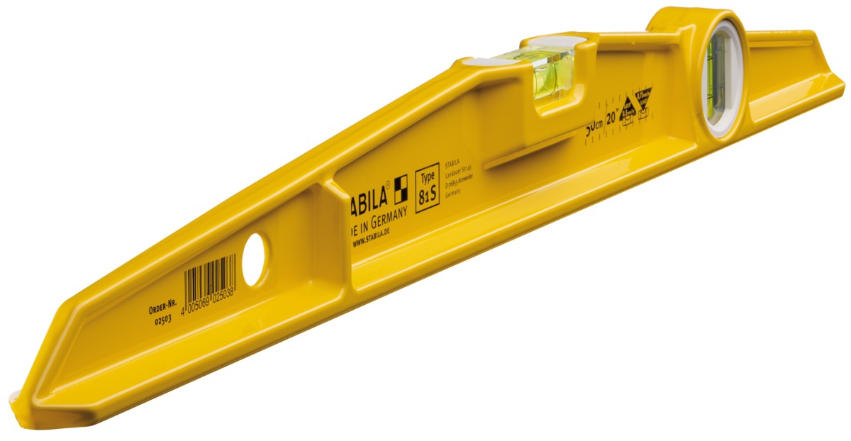 Stabila Nivel de burbuja modelo 81 S, 50 cm