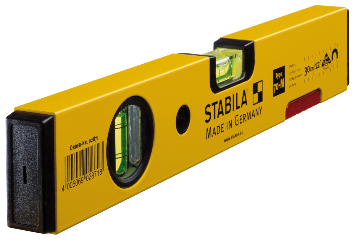 Stabila Nivel de burbuja modelo 70 M, 30 cm
