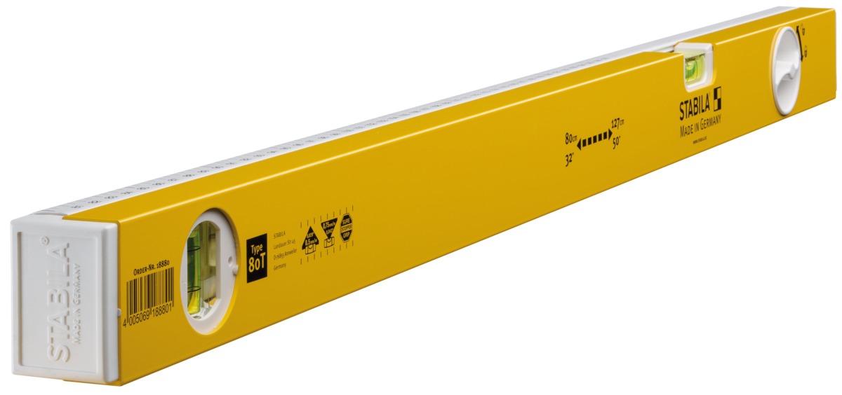 Stabila Nivel de burbuja telescópico modelo 80 T, 80–127 cm