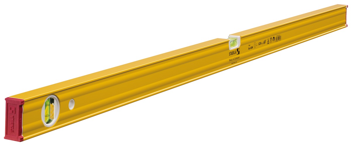 Stabila Nivel de burbuja modelo 80 ASM, 120 cm