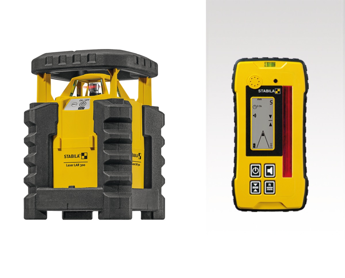 Stabila Roto-láser LAR 300, juego de 3 piezas