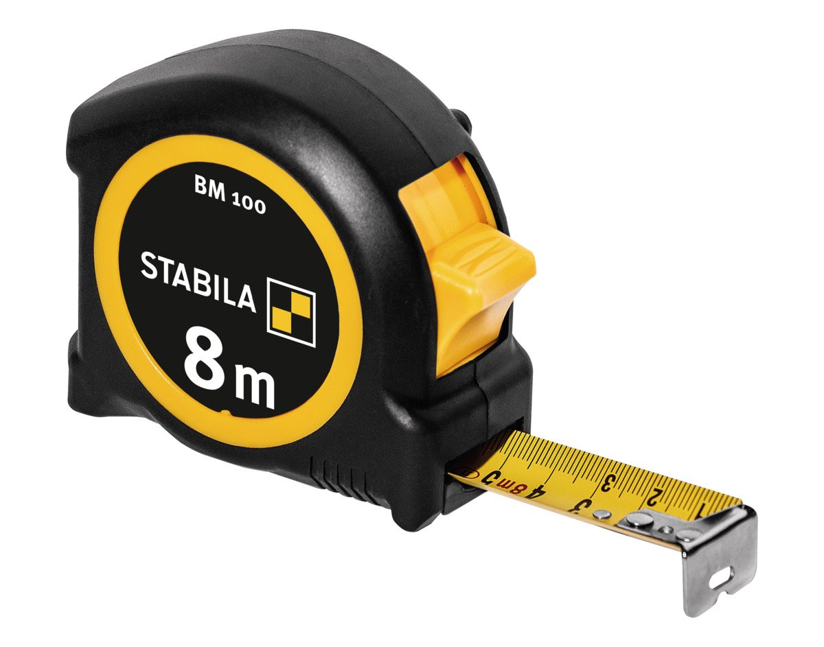 Stabila Flexómetro BM 100, 8 m, escala métrica