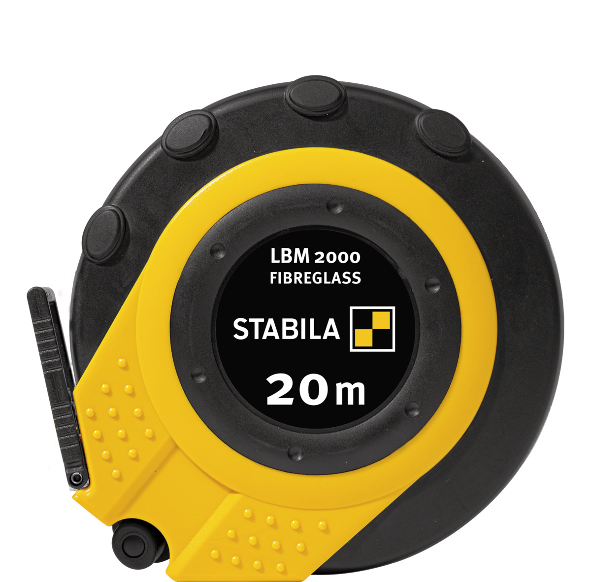Stabila Cinta métrica cerrada LBM 2000 FIBREGLASS, 20 m, cinta de fibra de vidrio, escala métrica