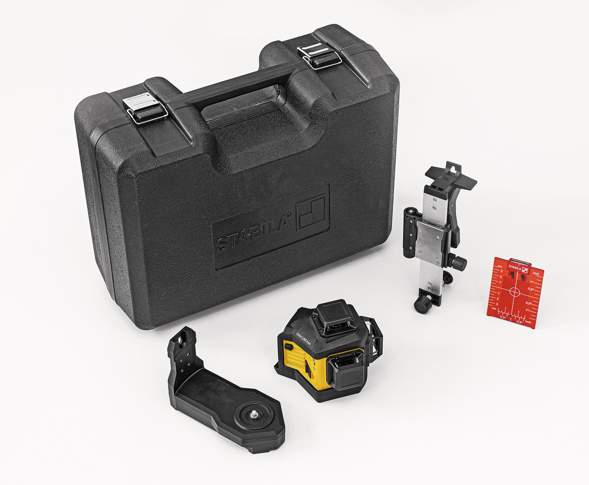 Stabila Láser multi-línea LAX 600, sistema de 12 V, set de 5 piezas, sin batería ni cargador