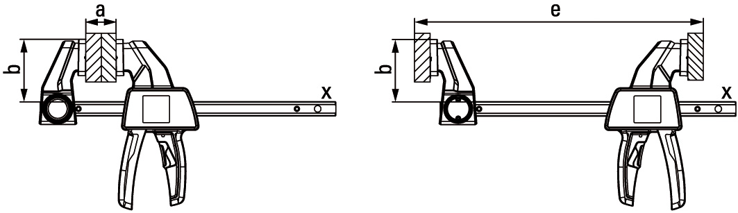 Bessey Tornillo de apriete monomanual EZ 150 mm