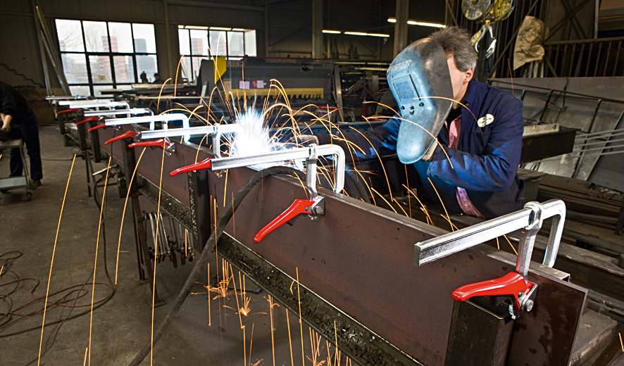 Bessey Prensa rápida de palanca de acero forjado GH 120 mm