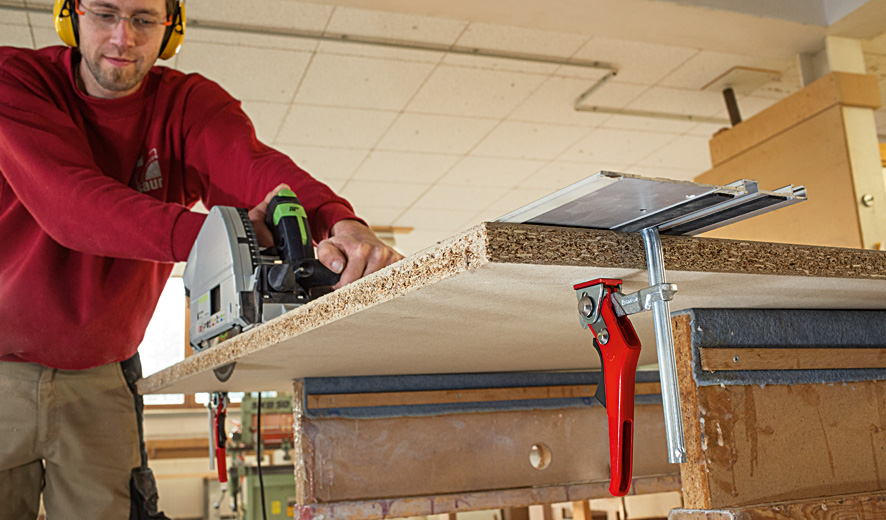 Bessey Prensa rápida de palanca para rieles guía GTR16S6H