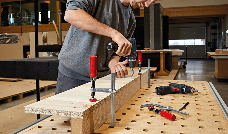 Bessey Tornillo de apriete para rieles guía GTR 120 mm