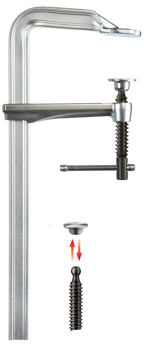 Bessey Tornillo de apriete de acero forjado GZ-K