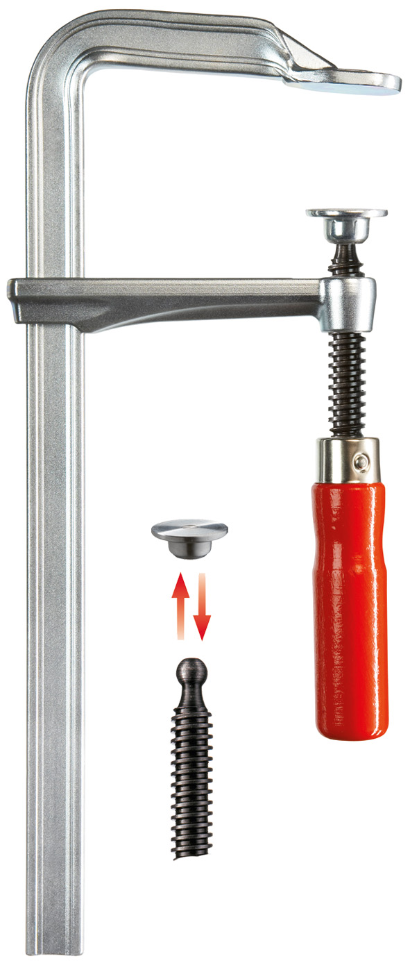 Bessey Tornillo de apriete de acero forjado GZ