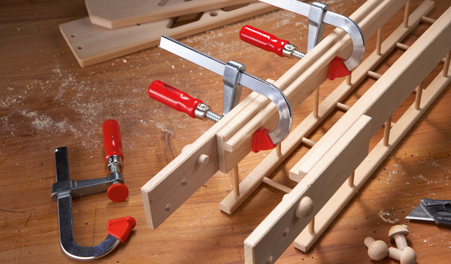 Bessey Tornillo de apriete para marquetería LMU 100 mm