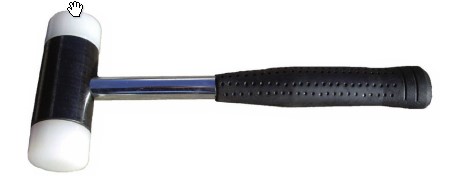 Araia Martillo con mango metálico y bocas de nylon