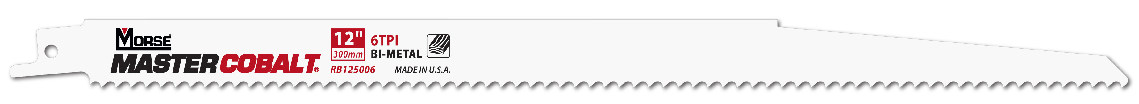 Morse Sierras de sable para madera MASTER COBALT 12" 050 6T 5PK