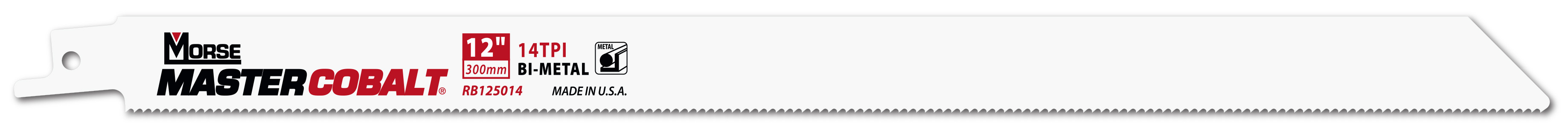 Morse Sierras de sable para metal MASTER COBALT 12" 050 14T 5PK