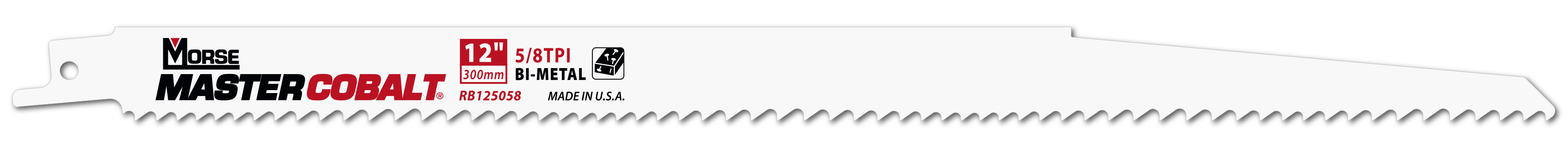 Morse Sierras de sable para madera MASTER COBALT 12"050 5/8 50PK
