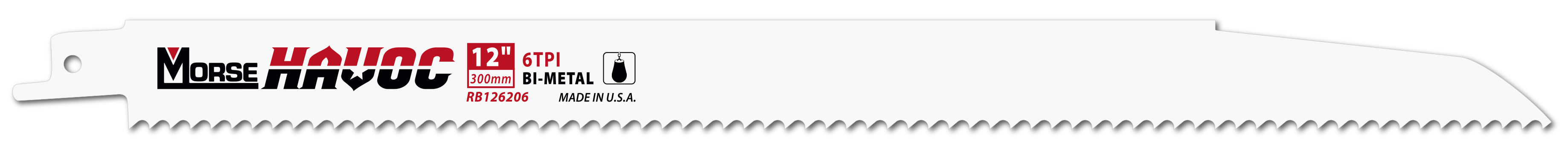 Morse Sierras de sable HAVOC 12 062 6TPI 3PK