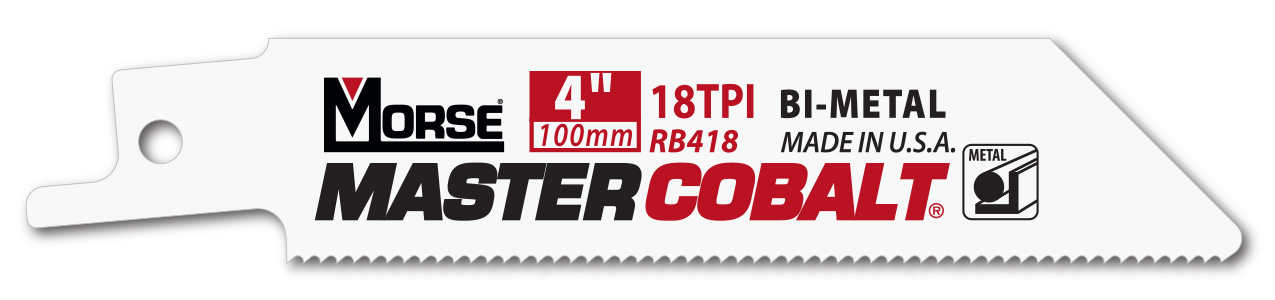 Morse Sierras de sable para metal MASTER COBALT 4" 035 18T 5PK