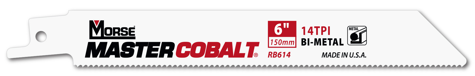 Morse Sierras de sable para metal MASTER COBALT 6" 035 14T 5PK