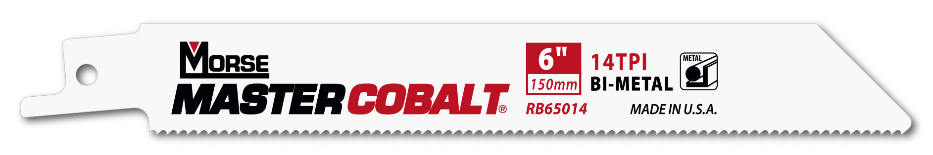 Morse Sierras de sable para metal MASTER COBALT 6" 050 14T 5PK
