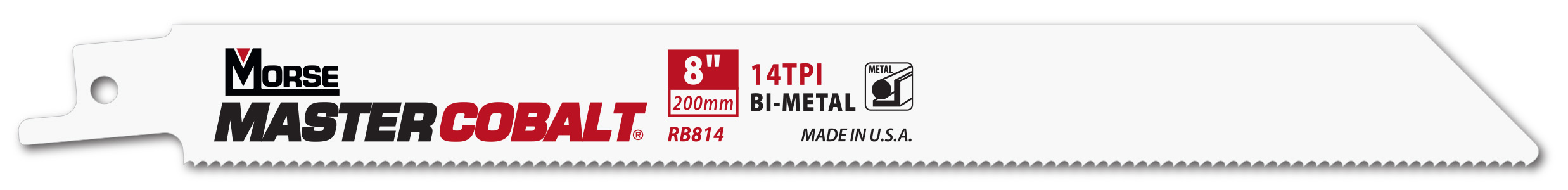 Morse Sierras de sable para metal MASTER COBALT 8" 035 14T 5PK