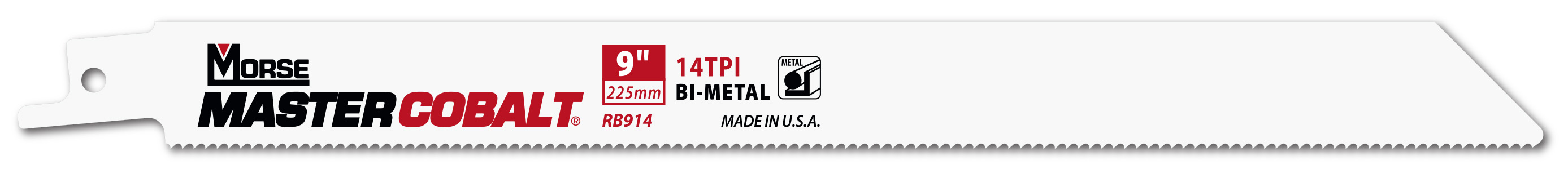 Morse Sierras de sable para metal MASTER COBALT 9" 035 14T 5PK