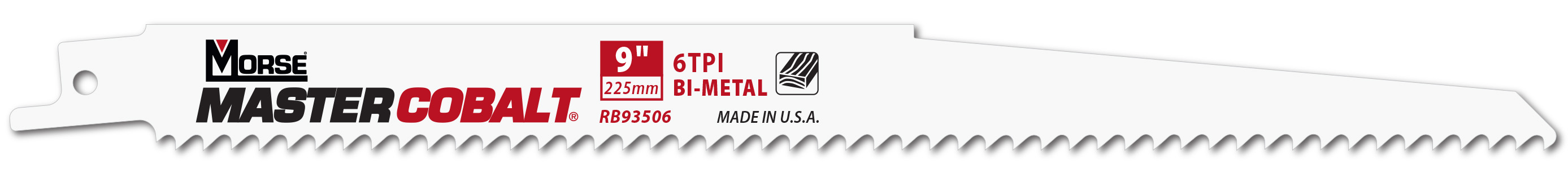 Morse Sierras de sable para madera MASTER COBALT 9" 035 6T 5PK