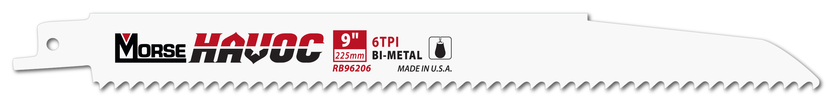Morse Sierras de sable HAVOC 9 062 6TPI 3PK
