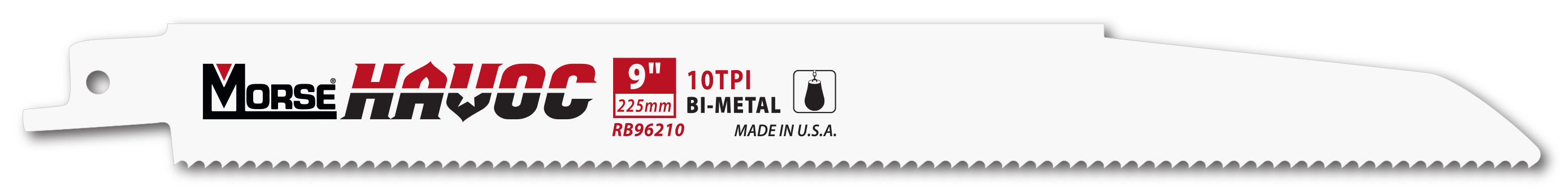 Morse Sierras de sable HAVOC 9 062 10TPI 3PK