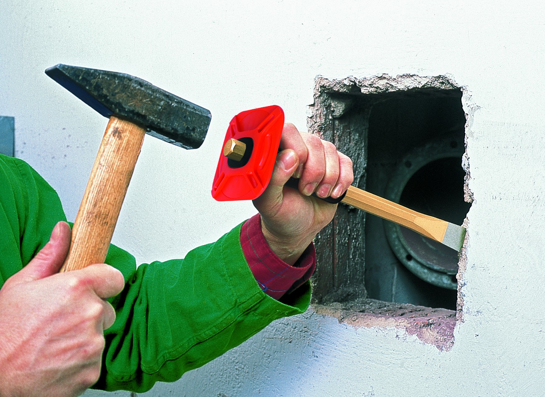 Rennsteig Cincel octogonal con empuñadura protectora 250 mm