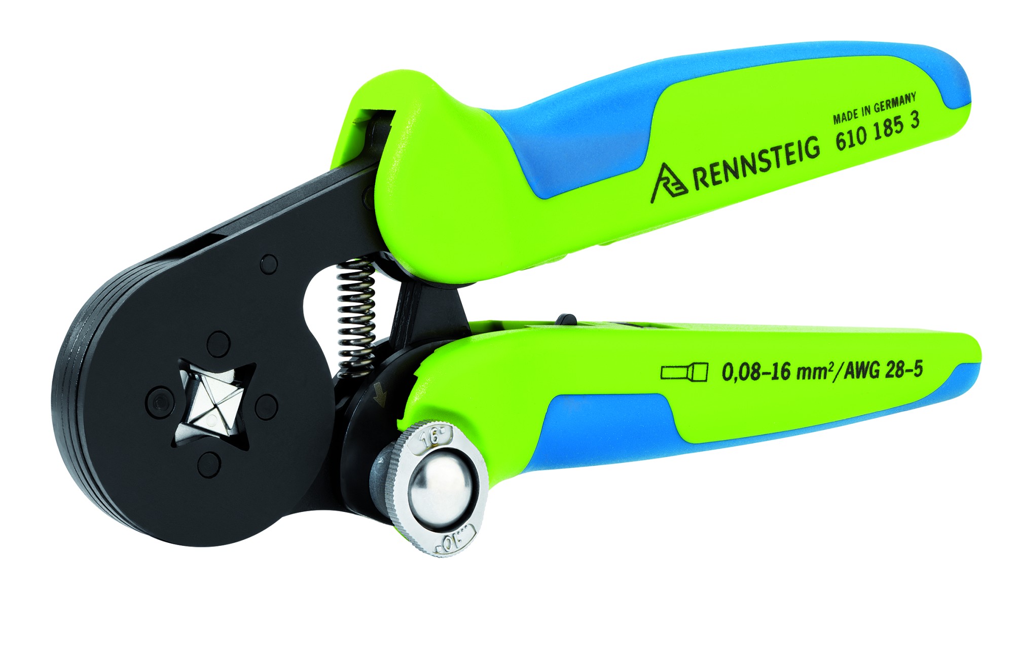 Rennsteig Crimpadora autoajustable para punteras huecas desde 0,08 hasta 16 mm2