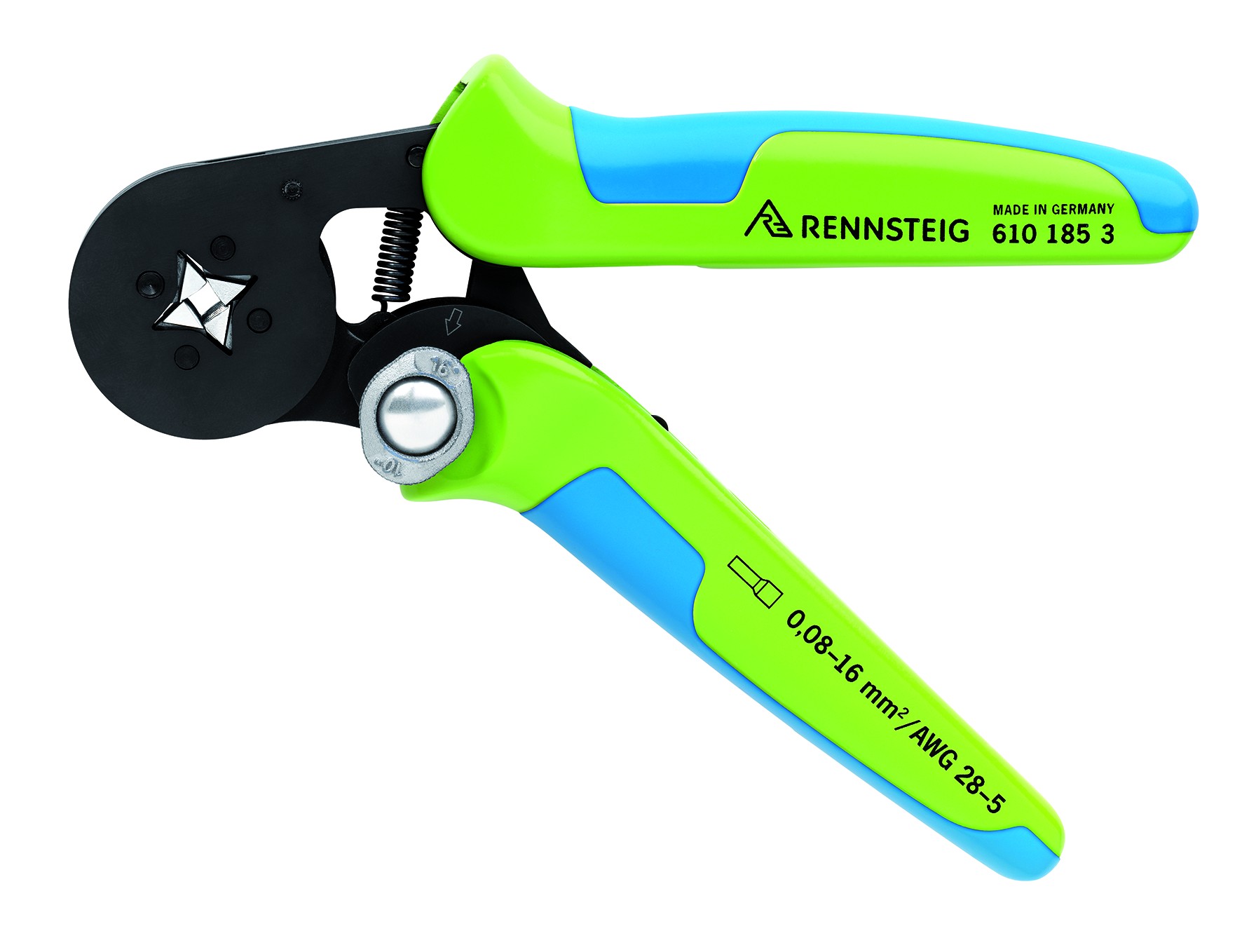 Rennsteig Crimpadora autoajustable para punteras huecas desde 0,08 hasta 16 mm2