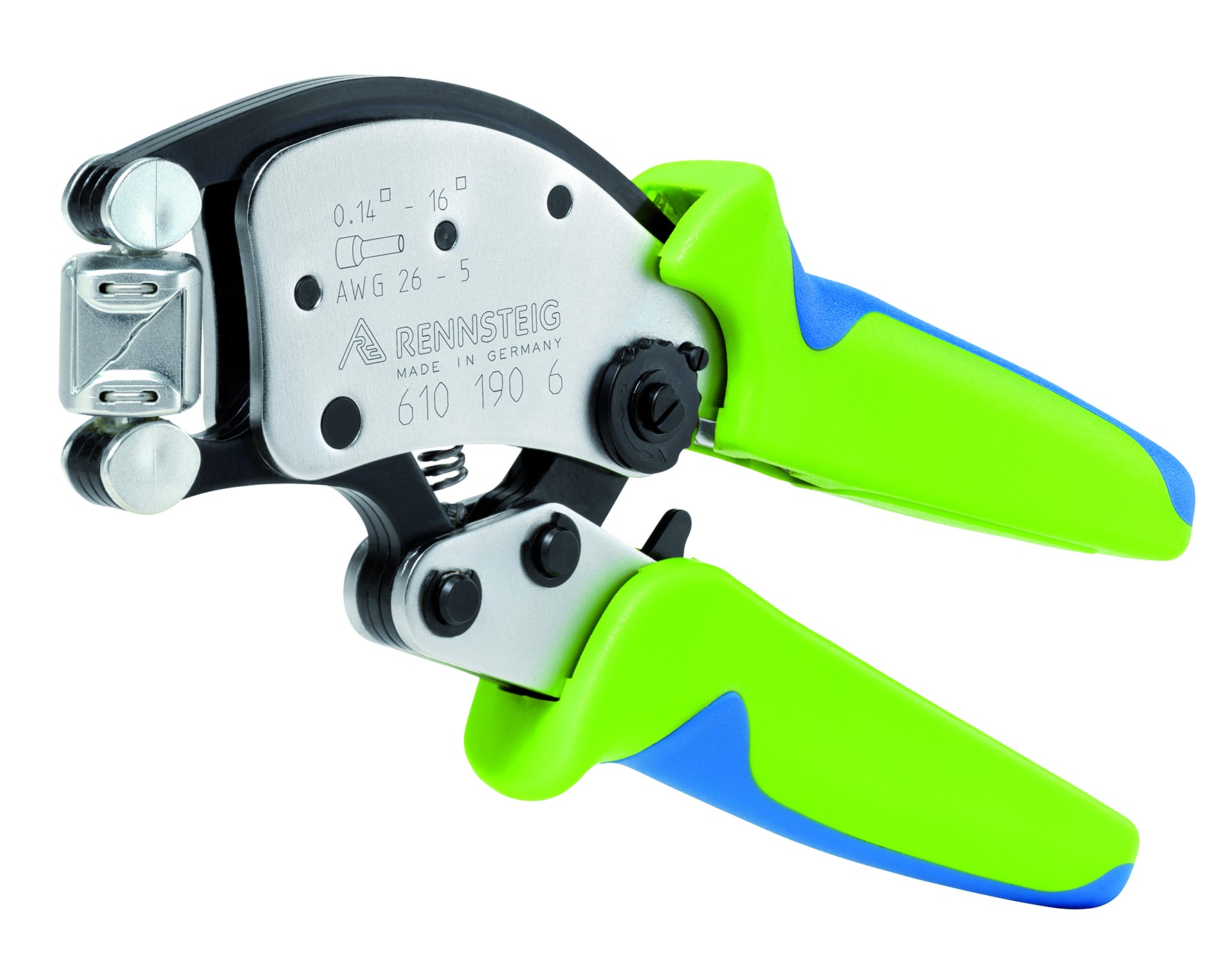 Rennsteig Crimpadora autoajustable para punteras huecas Twistor 16 desde 0,14 hasta 16 mm2