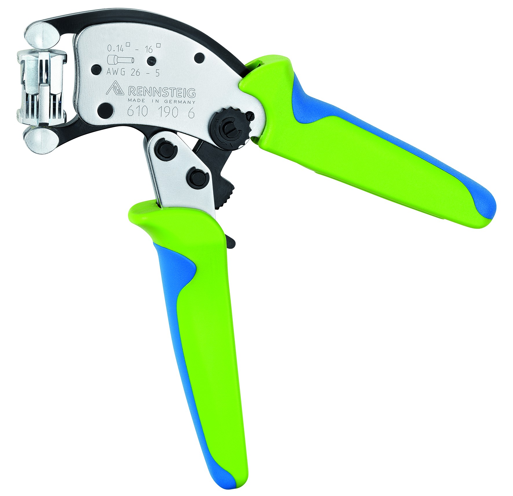 Rennsteig Crimpadora autoajustable para punteras huecas Twistor 16 desde 0,14 hasta 16 mm2