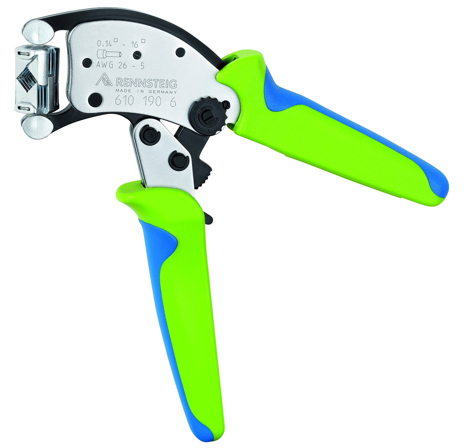 Rennsteig Crimpadora autoajustable para punteras huecas Twistor 16 desde 0,14 hasta 16 mm2