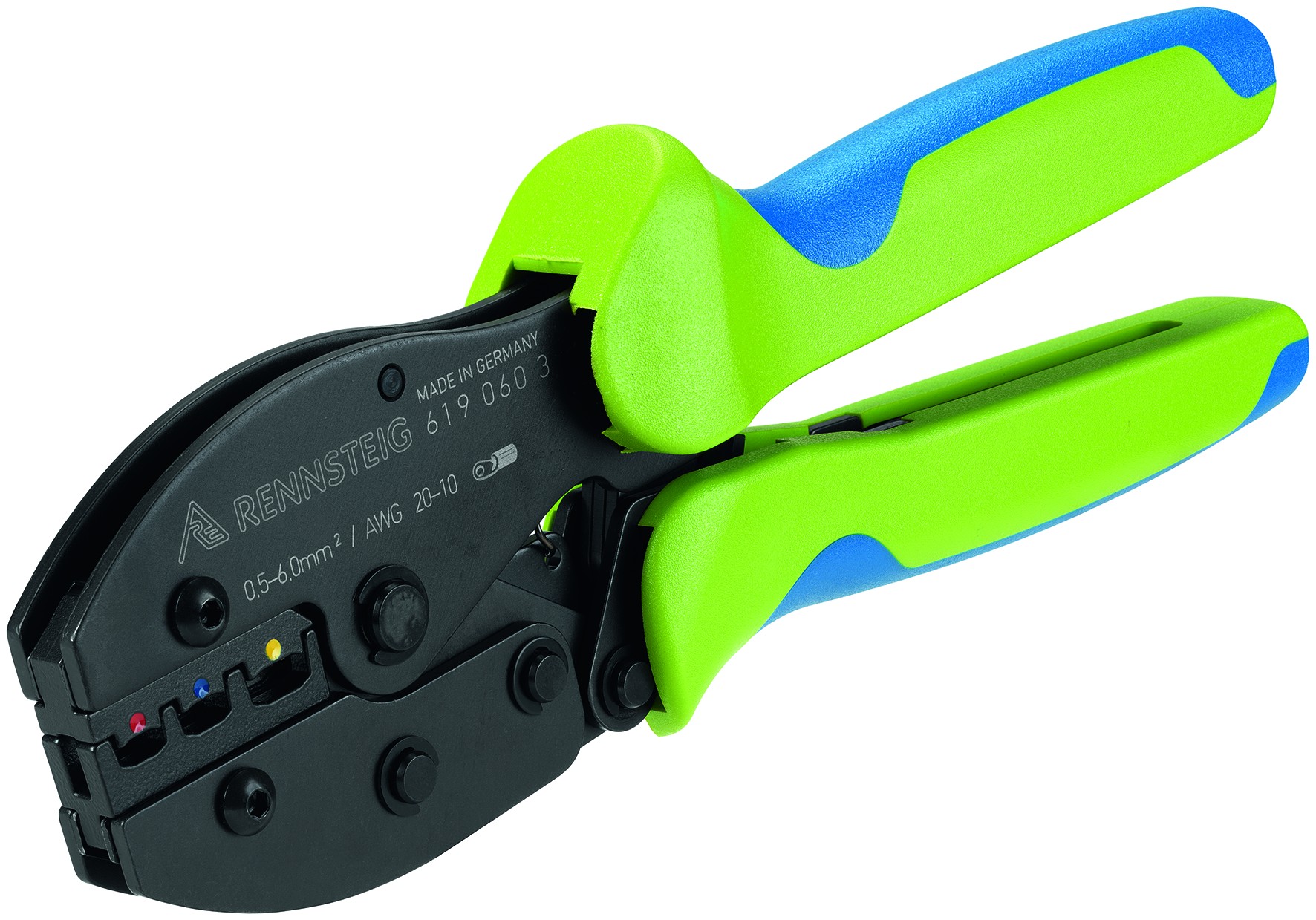 Rennsteig Crimpadora para terminales de tornillo aislados con capacidad de 0,5 - 6 mm2
