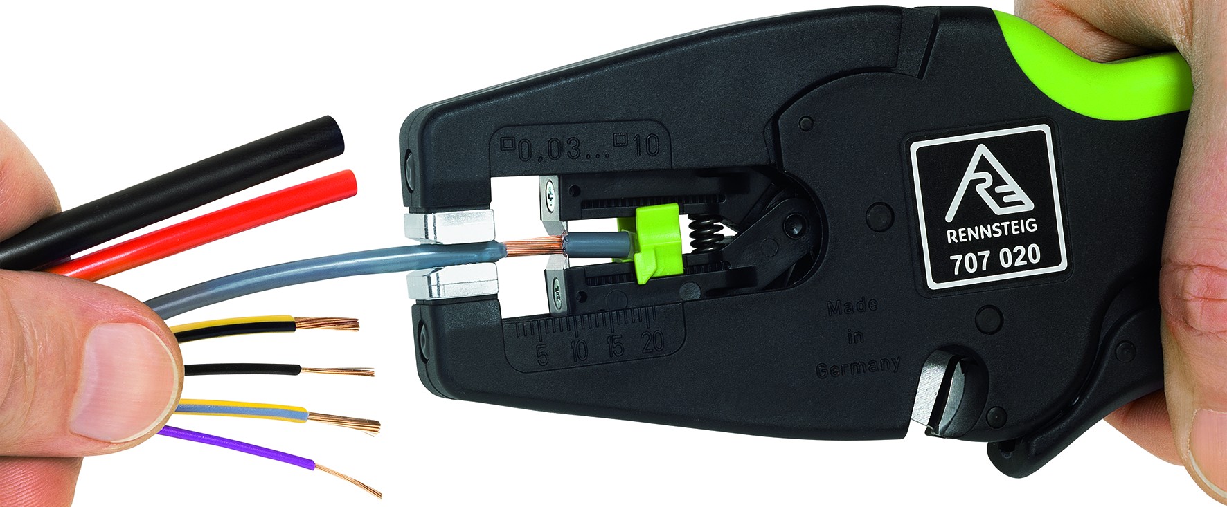 Rennsteig Pelacables autoajustable MultiStrip 10 hasta 10 mm2