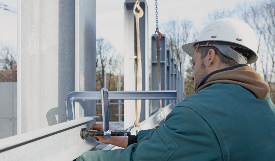 Bessey Tornillo de apriete de acero forjado de alta potencia SGM 250 mm