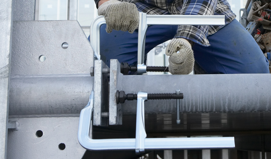 Bessey Tornillo de apriete de acero forjado de alta potencia SGM 250 mm