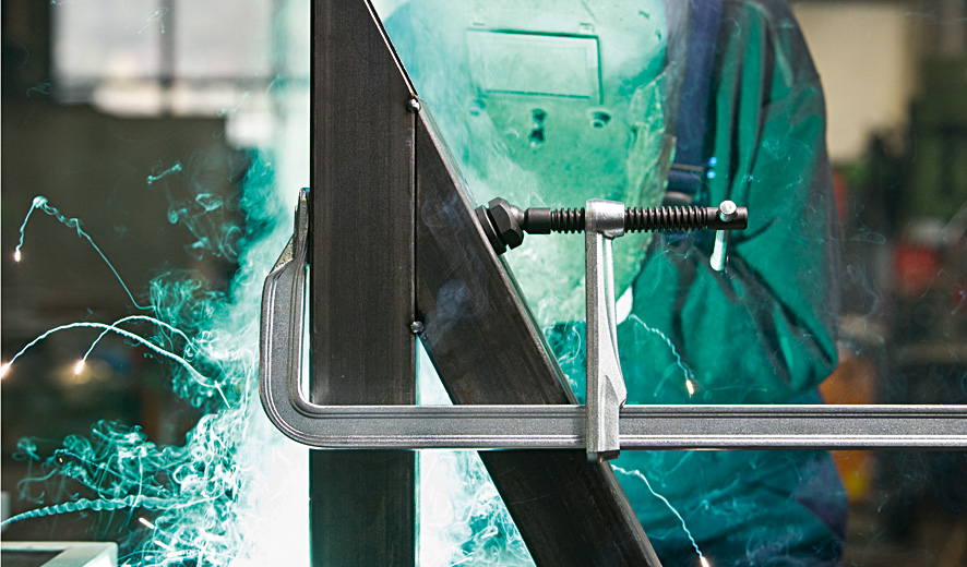 Bessey Tornillo de apriete de acero forjado de alta potencia SGM 250 mm