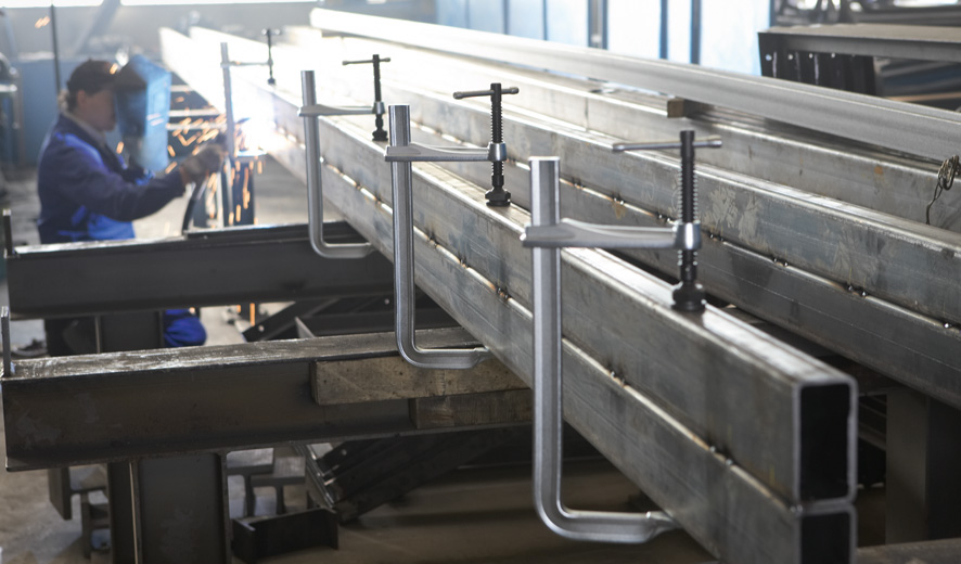 Bessey Tornillo de apriete de acero forjado de alta potencia SGM 250 mm