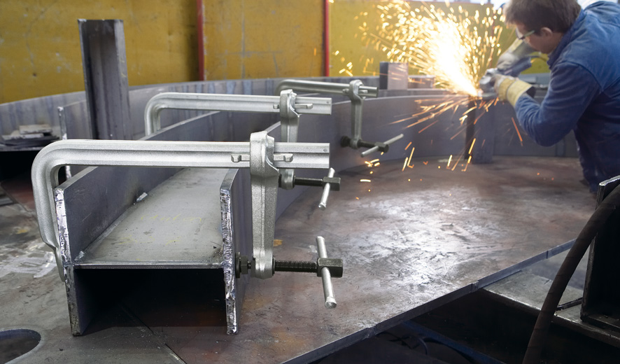 Bessey Tornillo de apriete de acero forjado de alta potencia STBS 300 mm