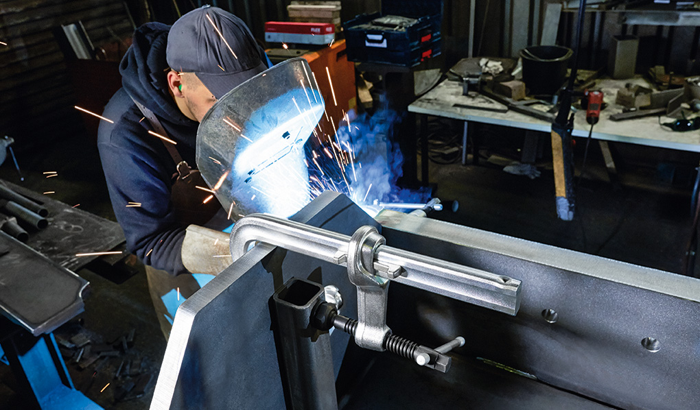 Bessey Tornillo de apriete de acero forjado de alta potencia STBVC 150 mm