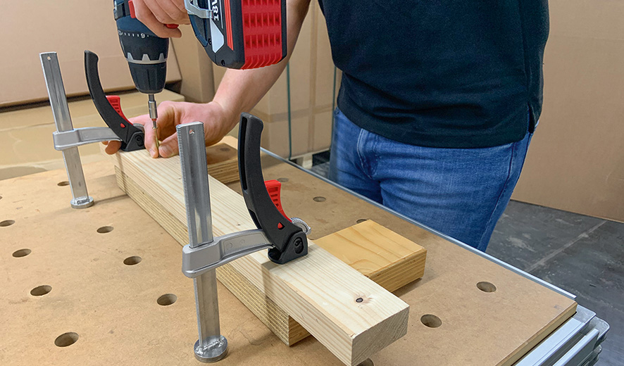 Bessey Mordaza para bancos y mesas de soldadura TW20-15-8-KLI