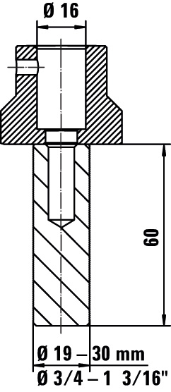 Bessey Adaptador para mordazas TW16AW 19 mm