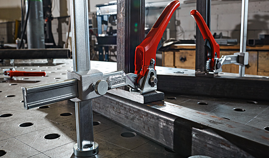 Bessey Mordaza alcance variable para bancos y mesas de soldadura TWV16-20-15-2K