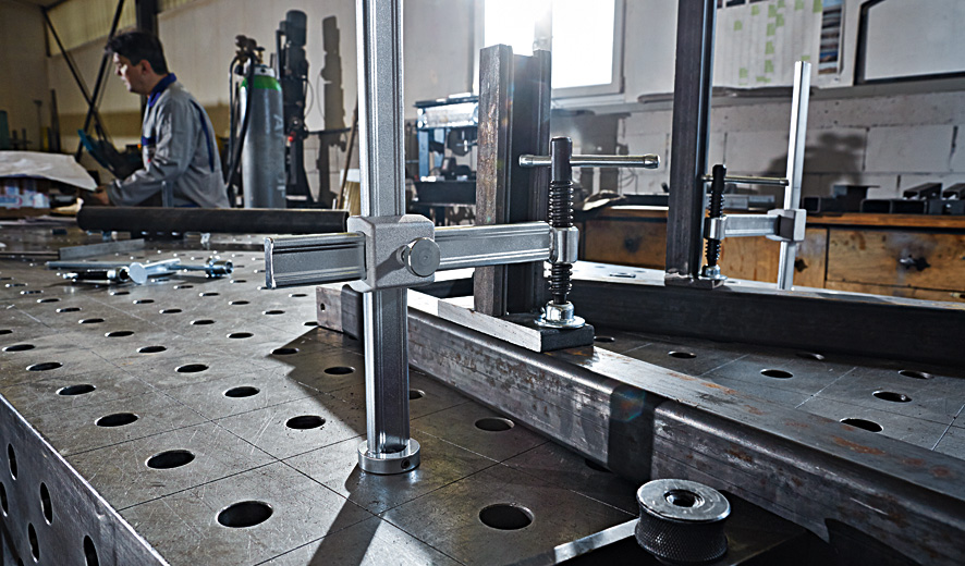 Bessey Mordaza alcance variable para bancos y mesas de soldadura TWV16-20-15-2K