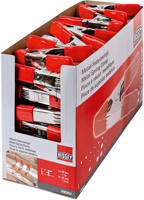 Bessey Pinza de resorte metálicas XM 25 mm