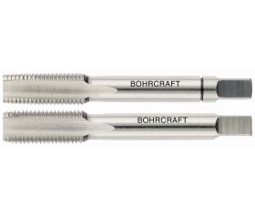 Bohrcraft Juego machos de roscar a mano G (BSP) DIN 5157 HSS-G rectitificados (2 uds.)